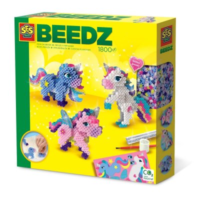 SES CREATIVE  Beedz Iron-on Beads Unicorns Dor&eacute;