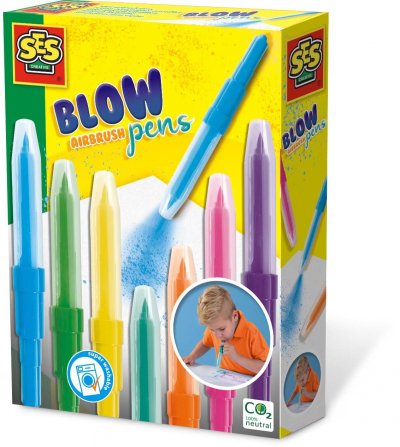 SES CREATIVE - Blow Airbrush Pens, 00275, 7 Unit&eacute; (Lot de 1)