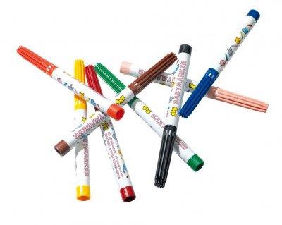 SES CREATIVE &reg; Feutre marker b&eacute;b&eacute; Sophie la girafe, 8 pi&egrave;ces