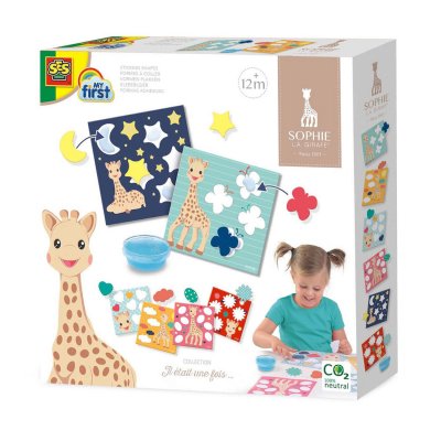 SES CREATIVE &reg; Jeu de collage formes Sophie la girafe