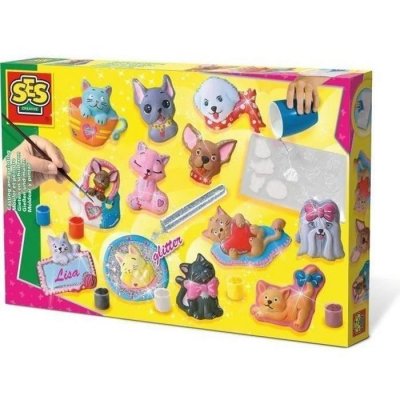SES CREATIVE  Moulage en relief d'animaux 4 parties