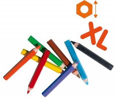 SES CREATIVE &reg; My first - Crayons de couleur enfant &eacute;pais XL