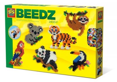 SES CREATIVE &reg; Set de perles thermocollantes animaux de la jungle