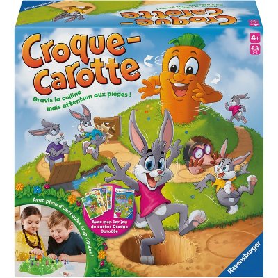 RAVENSBURGER Set croque carotte et jeu de cartes  RAR24782 - Neuf