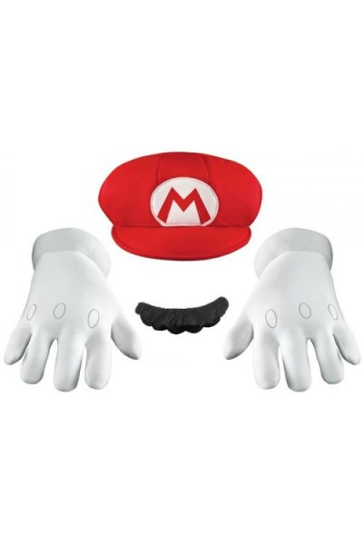 GENERIQUE Set D'accessoires Mario&trade; Adulte Luxe - Rouge - Taille Unique