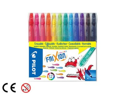 PILOT Set de 12 feutres d&rsquo;&eacute;criture effa&ccedil;ables  Frixion Colors