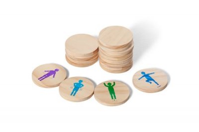 BS TOYS Set de 18 plaques mouvements de coordination