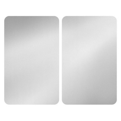 WENKO Set de 2 couvres plaques argent 30 x 52 cm  by Maximex
