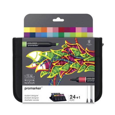 PROMARKER Set de 24 marqueurs  Winsor et Newton Mod&egrave;le al&eacute;atoire