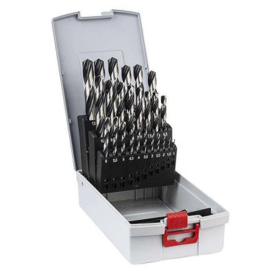 BOSCH Set de 25 forets &agrave; m&eacute;taux  - Point TeqQ - &Oslash;1 &agrave; 13mm - 2608577352
