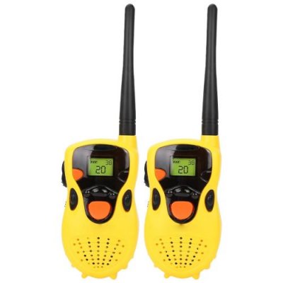 GENERIQUE Set de 2PCs Talkie-Walkie Pour Enfant 80-100 m Jaune 