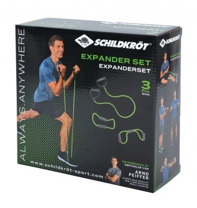SCHILDKROT FITNESS Set de 3 extenseurs Schildkr&ouml;t Fitness Vert Citron
