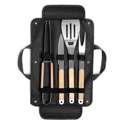 LIVOO Set de 4 accessoires pour barbecue et plancha 
