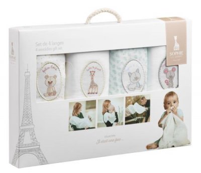 VULLI Set de 4 langes sophie la girafe