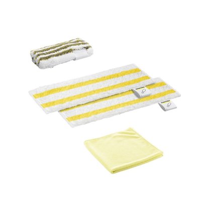 KARCHER Set microfibre sp&eacute;cial salle de bains pour nettoyeur vapeur 