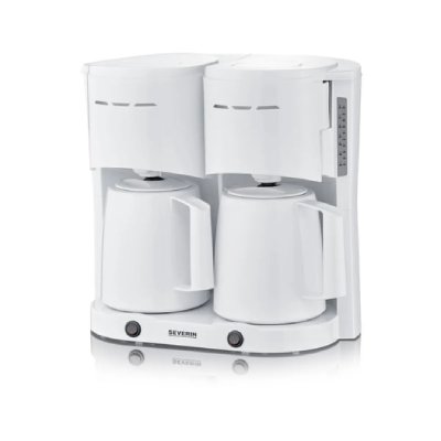 SEVERIN  Cafeti&egrave;re &eacute;lectrique duo KA 9314, blanc