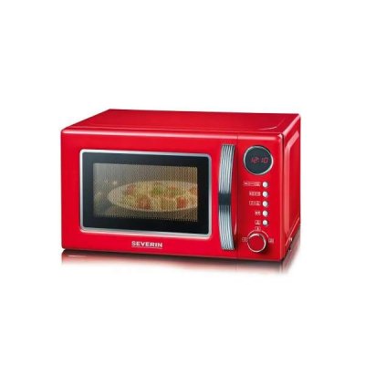 SEVERIN  micro-ondes grill 20l 700w rouge/silver - 7893