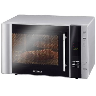 SEVERIN  - microwave with grill 900 watts 30 l - steel/black (29069)