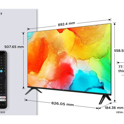 TCL SF560 40SF560 TV 101,6 cm (40"") Full HD Smart TV Wifi M&eacute;tallique 300 cd/m&sup2;