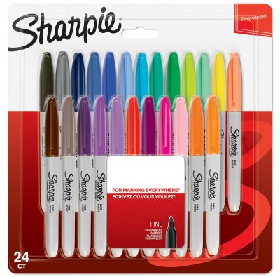 SHARPIE  2065405 marqueur 24 pi&egrave;ce(s) Multicolore Pointe fine/ogive
