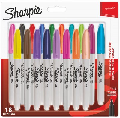 SHARPIE  F Permanent Markers 18 Units Multicolore