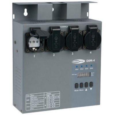 SHOWTEC  DIM-4 Kit variateur d'intensit&eacute; 4 canaux 3 A par canal, total de 8A - Gradateur d'&eacute;clairage
