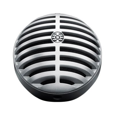 SHURE  MV5-DIG - Microphone num&eacute;rique &agrave; condensateur finition argent