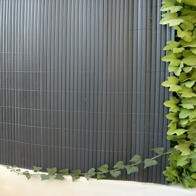 SICATEC  - canisse plastic 'ovale double face anthracite 1 m x 3 m