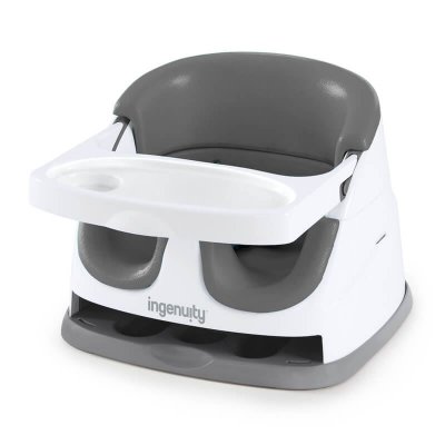 PICWIC TOYS Si&egrave;ge d'appoint pour b&eacute;b&eacute; 2 en 1 Baby Base Ardoise Ingenuity Slate