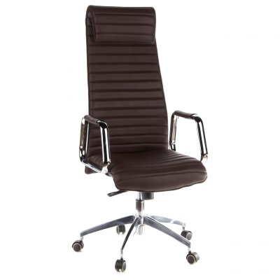 Si&egrave;ge de bureau / Fauteuil de direction ASPERA 20, cuir Nappa marron hjh OFFICE
