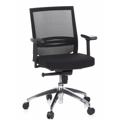 Si&egrave;ge de bureau / Si&egrave;ge de direction PORTO PRO / Dossier, tissu maille noir