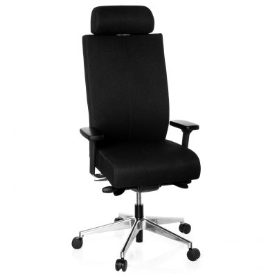 Si&egrave;ge de bureau / Si&egrave;ge pivotant PRO-TEC XXL, enti&egrave;rement rembourr&eacute;, noir