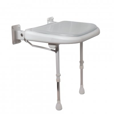 AKW Si&egrave;ge de douche rembourr&eacute; gris s&eacute;rie 4000  04270P - Noir