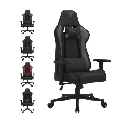 SENSE7 Si&egrave;ge gamer  spellcaster fabric noir + gris