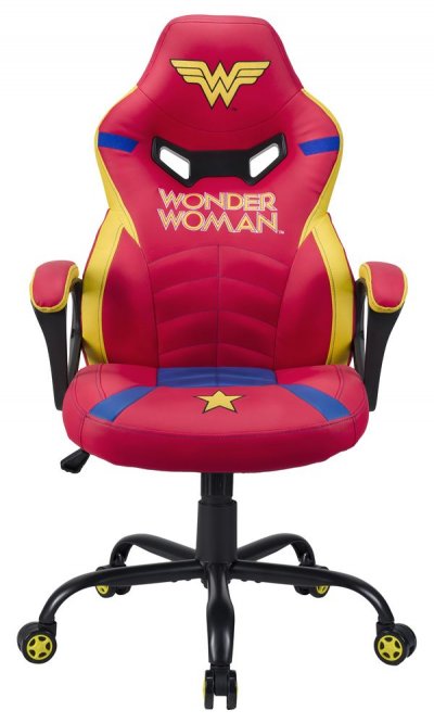 SUBSONIC Si&egrave;ge gamer  Junior Wonder Woman Rouge et jaune 