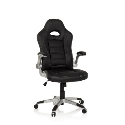 HJH OFFICE Si&egrave;ge gaming / Si&egrave;ge de bureau GAME SPORT, noir 