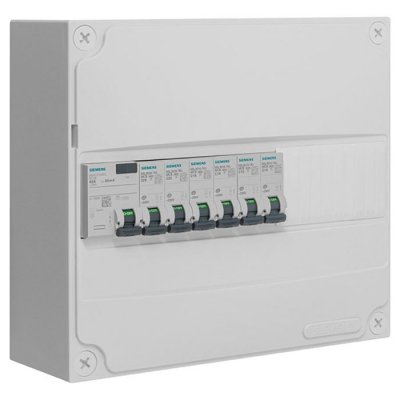SIEMENS  - tableau &eacute;lectrique pr&eacute;-&eacute;quip&eacute; 1 rang&eacute;e