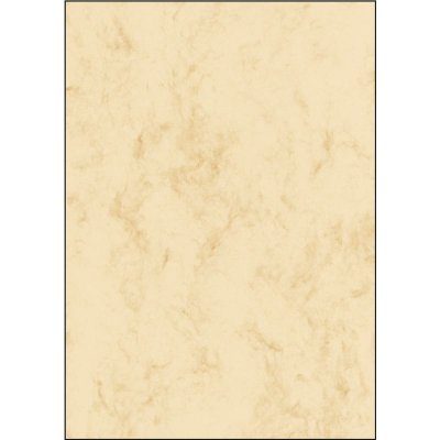 SIGEL  Dp191 Papier &agrave; Lettres, 21 X 29,7 cm, 200G/M&sup2;, Marbre Beige Clair, 25 Feuilles