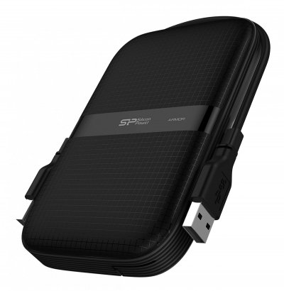 SILICON POWER  Armor A60 - Disque dur - 2 To - externe (portable) - 2.5 pouces - USB 3.2 Gen 1 - noir 