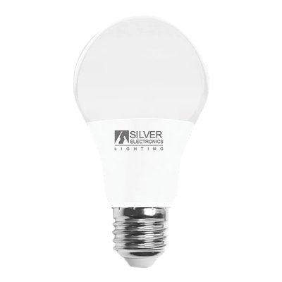 SILVER ELECTRONICS Silver 981927 aluminium Lampe LED standard E27 10 W Lumi&egrave;re froide