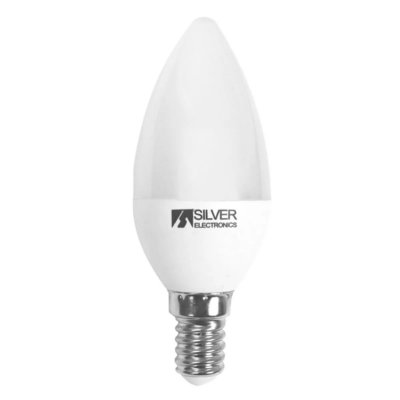 SILVER ELECTRONICS  1970214 Bougie LED Eco E14 5 W Blanc