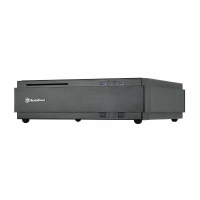 SILVERSTONE  MILO ML07 - Tour - mini ITX - pas d'alimentation - noir - USB/Audio 