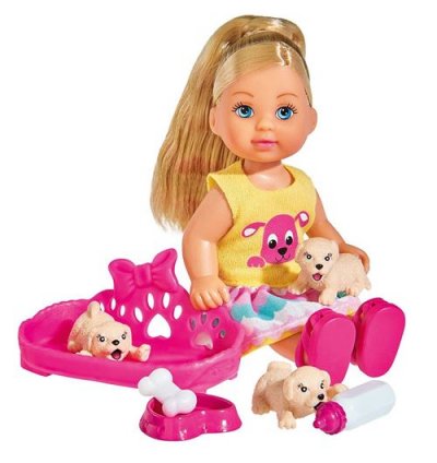 SIMBA  - 105733041 - Ensemble de Poup&eacute;e - Evi Love - Amour de Chiot