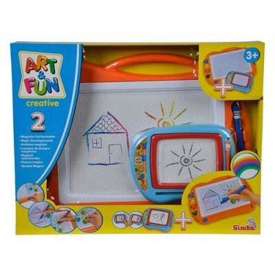 SIMBA  Art and Fun 106334149 Lot de 2 Tableaux &agrave; Peindre Multicolore