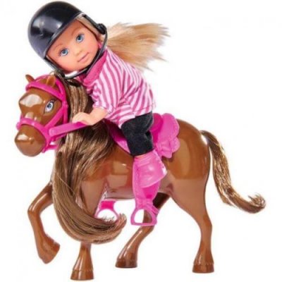 SIMBA  Assortiment Poup&eacute;e Evi + Poney - 4 Mod