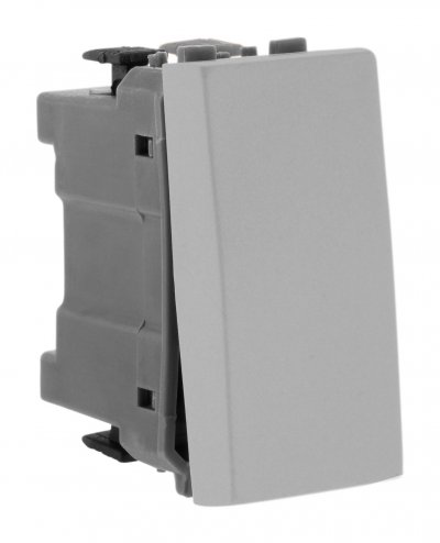 SIMPLEA -Va et vient 1/2 module - Moteur seul - Silver - 