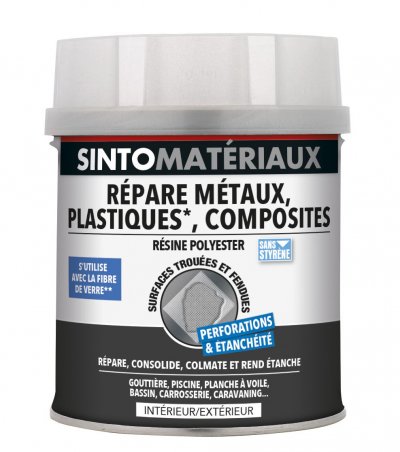 SINTO  - R&eacute;sine polyester - Pot de 550g ou 1,1kg   (pot de 1,1kg)