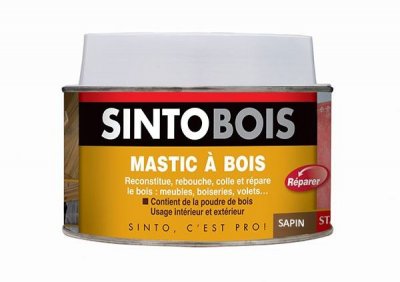 SINTO BOIS Mastic Tube durcisseur  - Sapin - Boite 170 ml - 33780