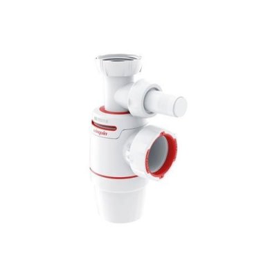 WIRQUIN Siphon d&rsquo;&eacute;vier NEO AIR D40 Bi-injection avec prise machine &agrave; laver -  - 30722145