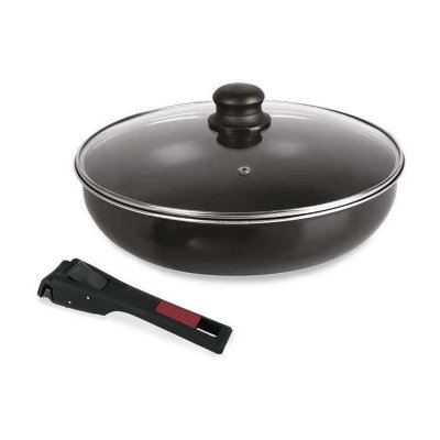 SITRAM  Sauteuse Agile - Aluminium anti-adhesif - O 28 cm - Noir - Tous feux dont induction